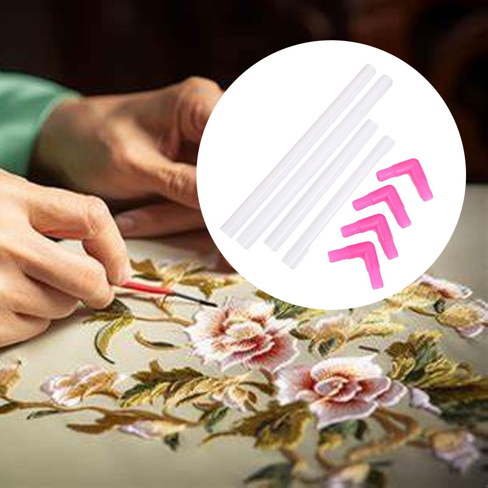 Fancyes Cross Stitch Frame Embroidery Hoop Clip Frame Projects Adults Tool Household Cross Stitch Hoop Embroidery Holder for Quilting , 35cmx25cm