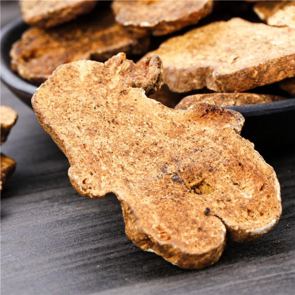 Sweet Post Atractylodes Bai Zhu 白术 - Premium Chinese Dried Herbs - Atractylodes Rhizome Tea - Cut Slices Bai Zhu - Natural Herbal Tea 炒白术 16 OZ - Image 6