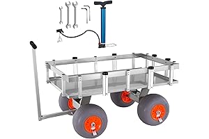 500 lbs Capacity Aluminum Beach Wagon