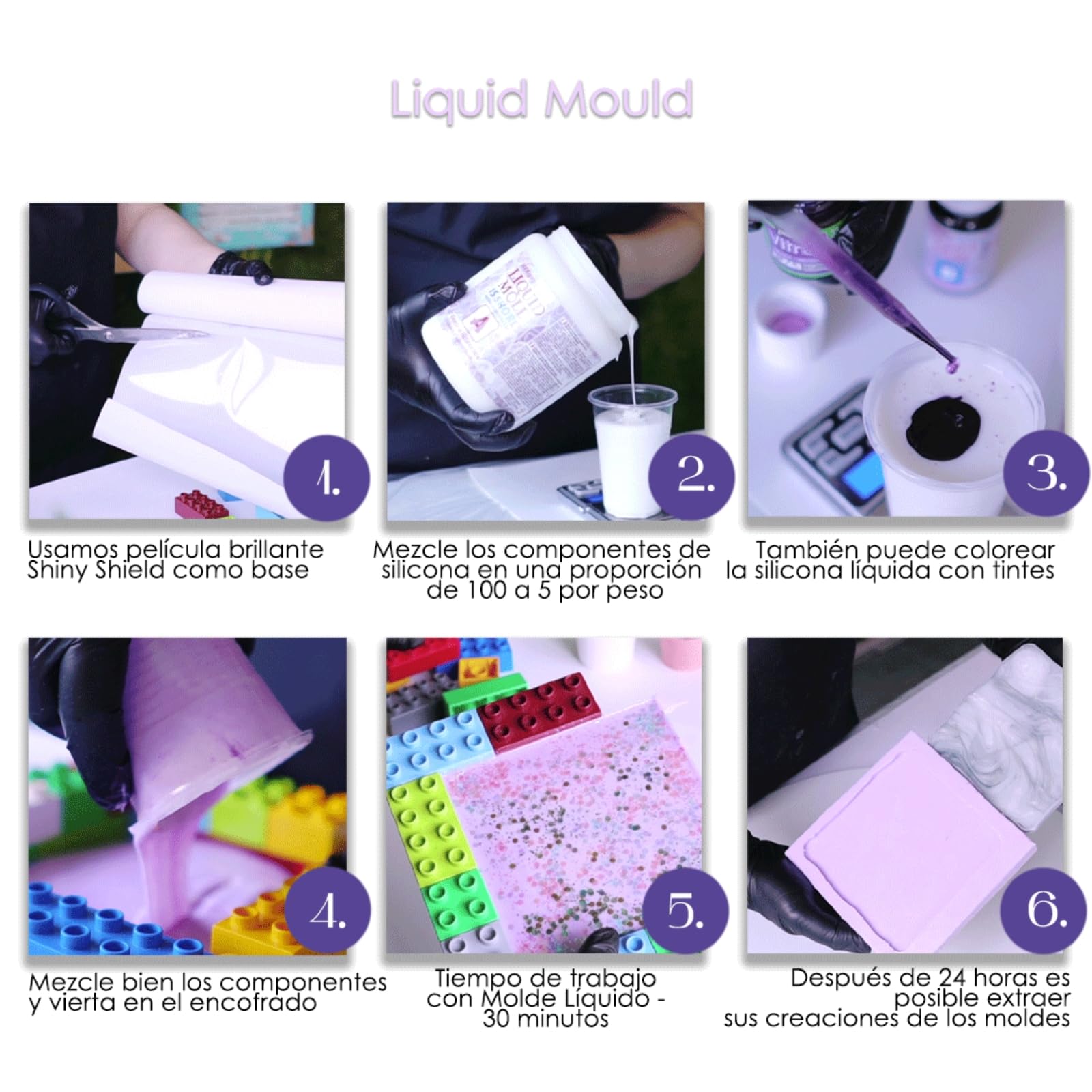 Resin Pro Liquid Mold: Silicona líquida para moldes (3,15Kg) creación de moldes para epoxi, poliuretano, cera, jabón, yeso, cemento - dureza 20 Shores - 100% Made in Italy