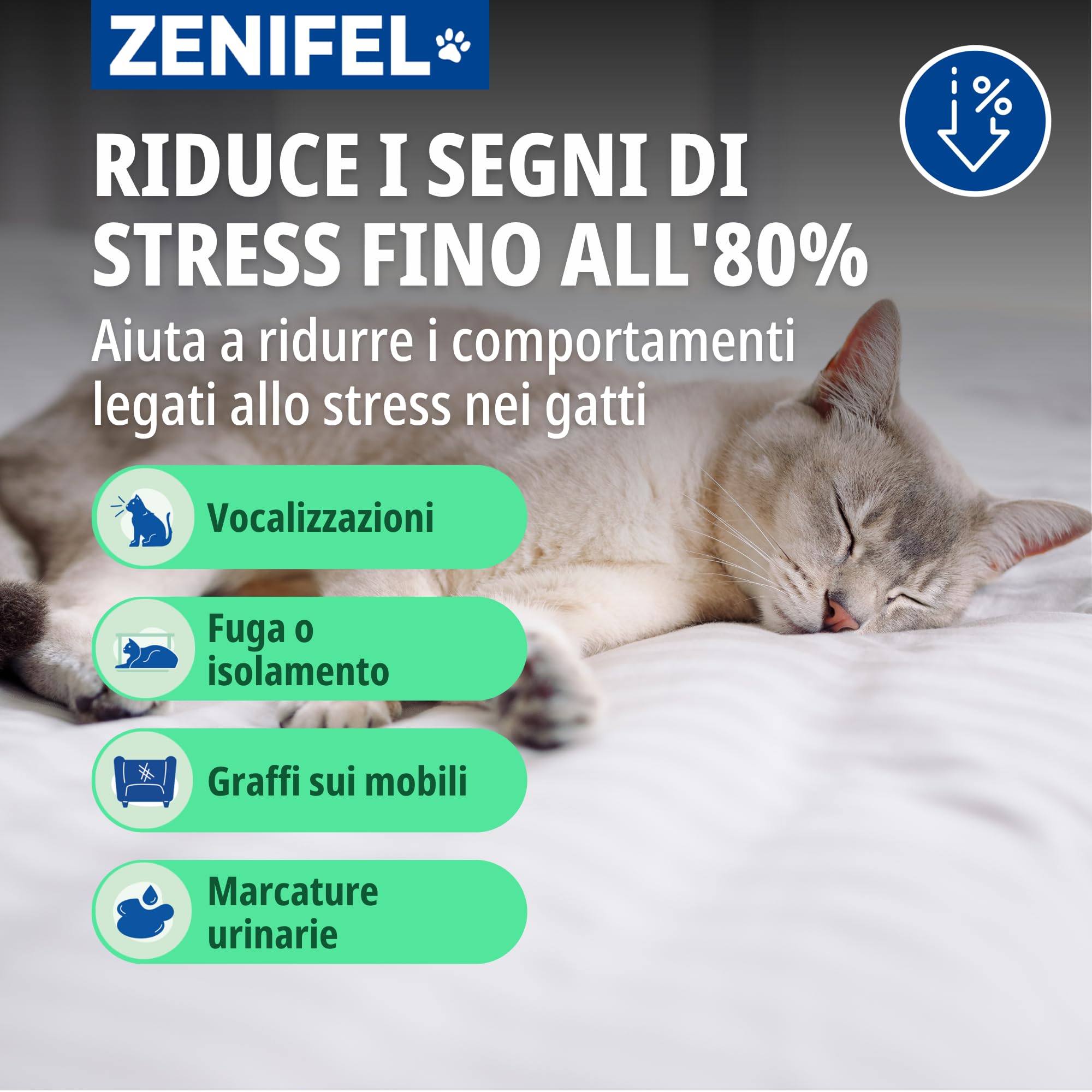 VIRBAC 230 gr, diffusore di feromoni calmanti in Gel, con Erba gatta, per comportamenti legati allo Stress