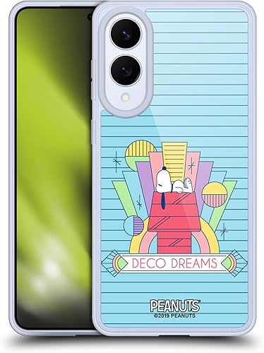 Miniatura 162 de Head Case Designs Funda de gel suave con licencia oficial de Peanuts House Snoopy Deco Dreams compatible con Samsung Galaxy S23 5G Casa,Blue