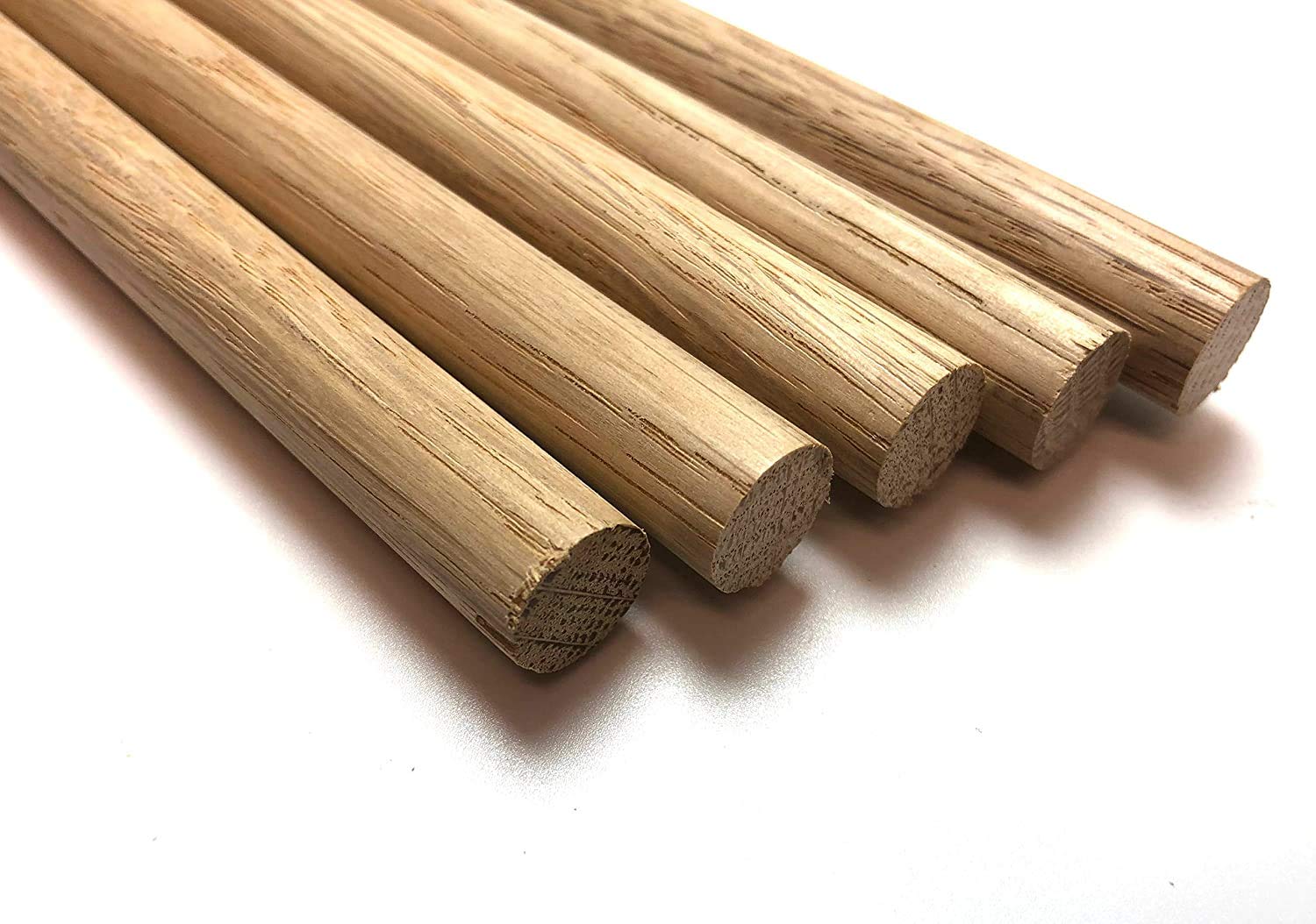 Hpnk Limited Oak Dowel 10Mm X 90Mm Length - Pack Of 5 Dowels