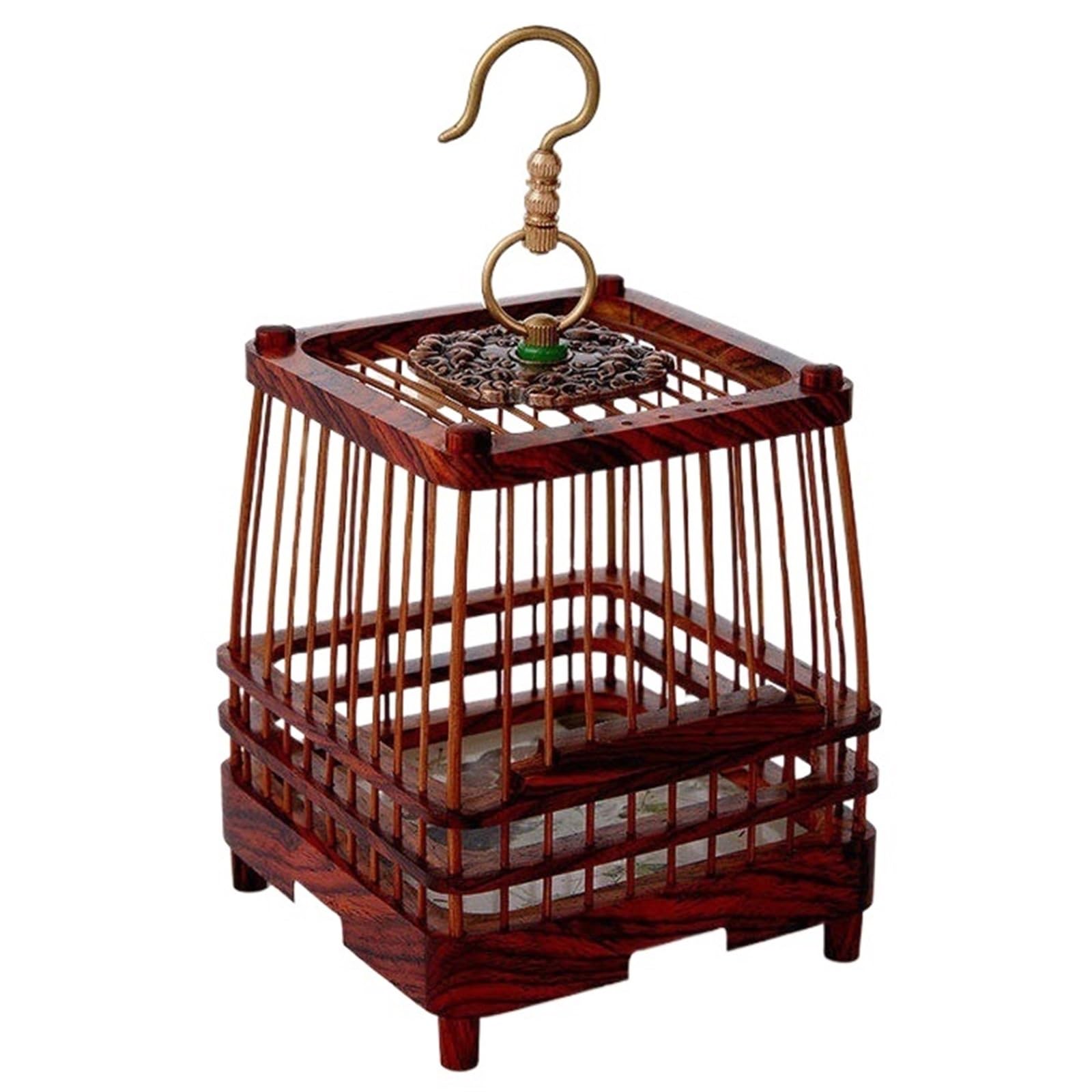Cage à grillons pour reptiles en bois rouge et ébène - Boîte sauterelles