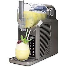 Slushie Machine for Home, 81oz Frozen Drink Machine with 6 Preset Programs, 6 Hours Timer for Margarita, Slushie, Frapp&eacute; and More, No Ice Needed, Easy To Use &amp; Clean (Gunmetal)