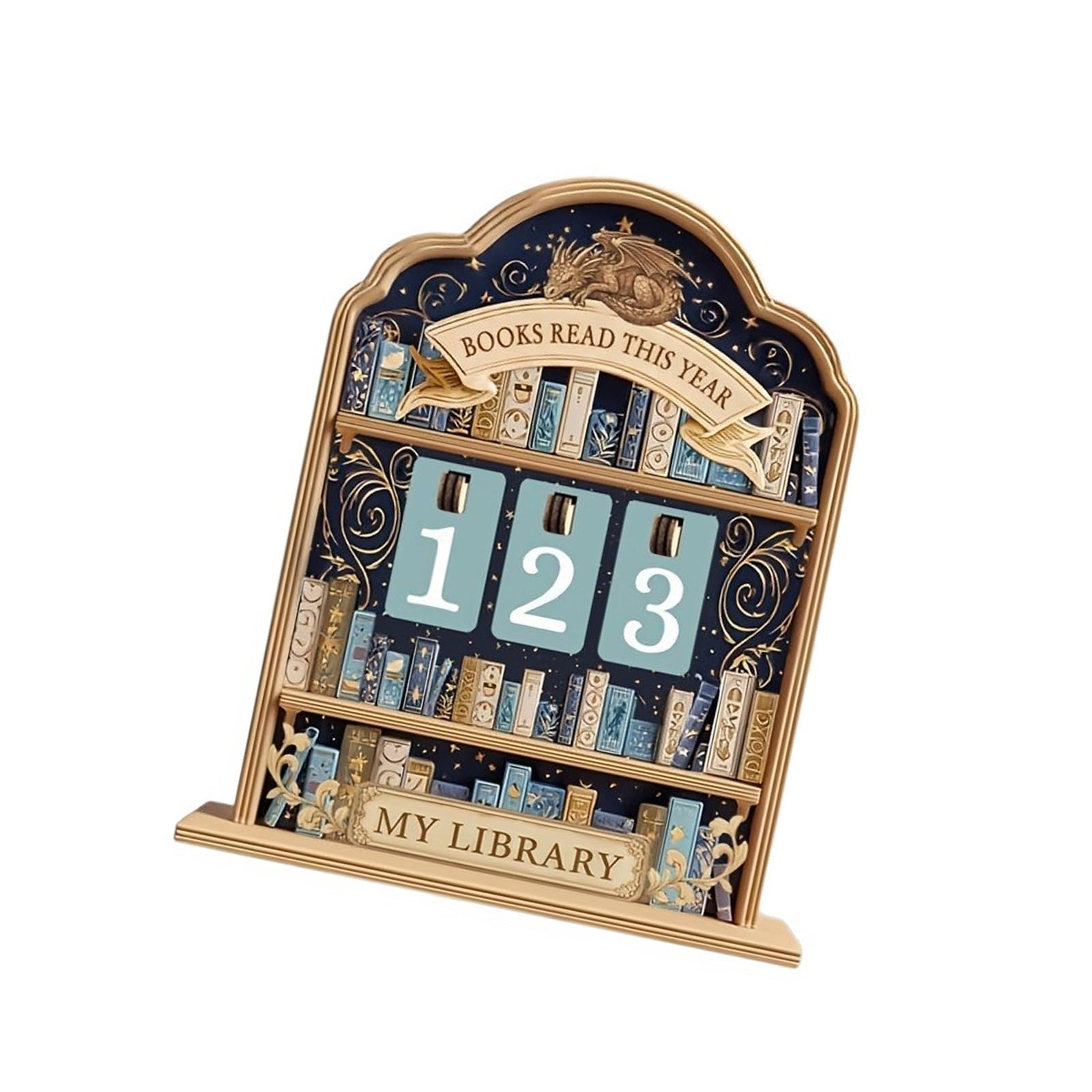 HGENAHGTF Bookworms Gift Wooden Book Counter with Number Card Reading Trackers Sign Home Offices Library Bookshelf Decors Ornament Book Reading Trackers