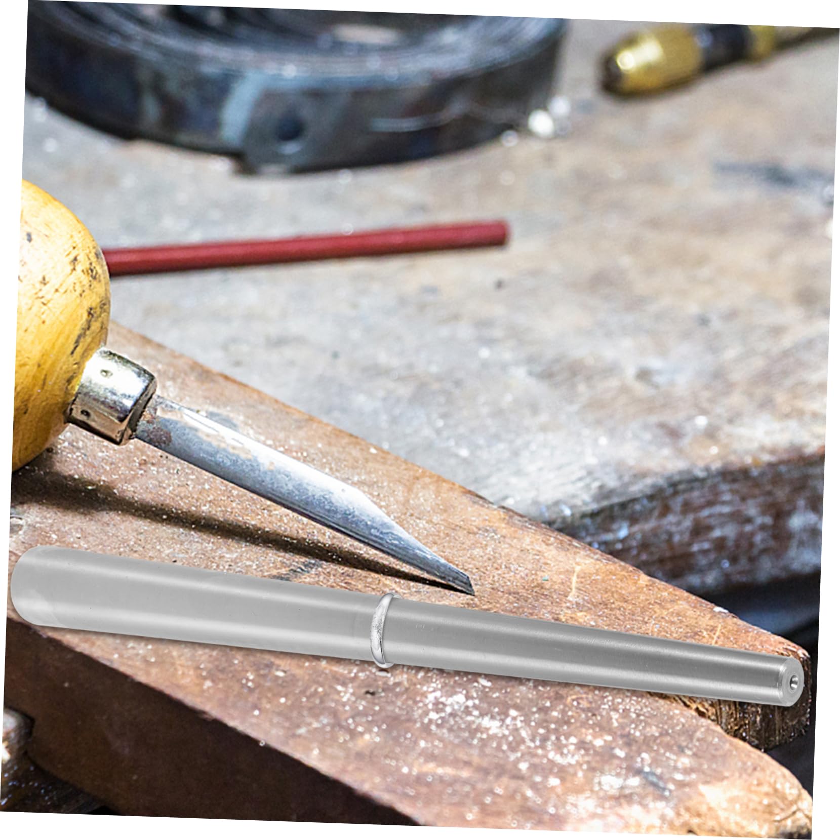 VILLCASE Ring Correction Tool Mandrel Stick Hammer Jewelry Mandrel Set Portable Ring DIY Jewelry Tools