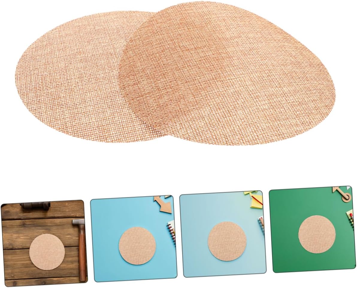 Uonlytech 4pcs Round Fabric Ceiling Lamp Diffusers Covers for Rooms Easy to Install Lampshade Replacement