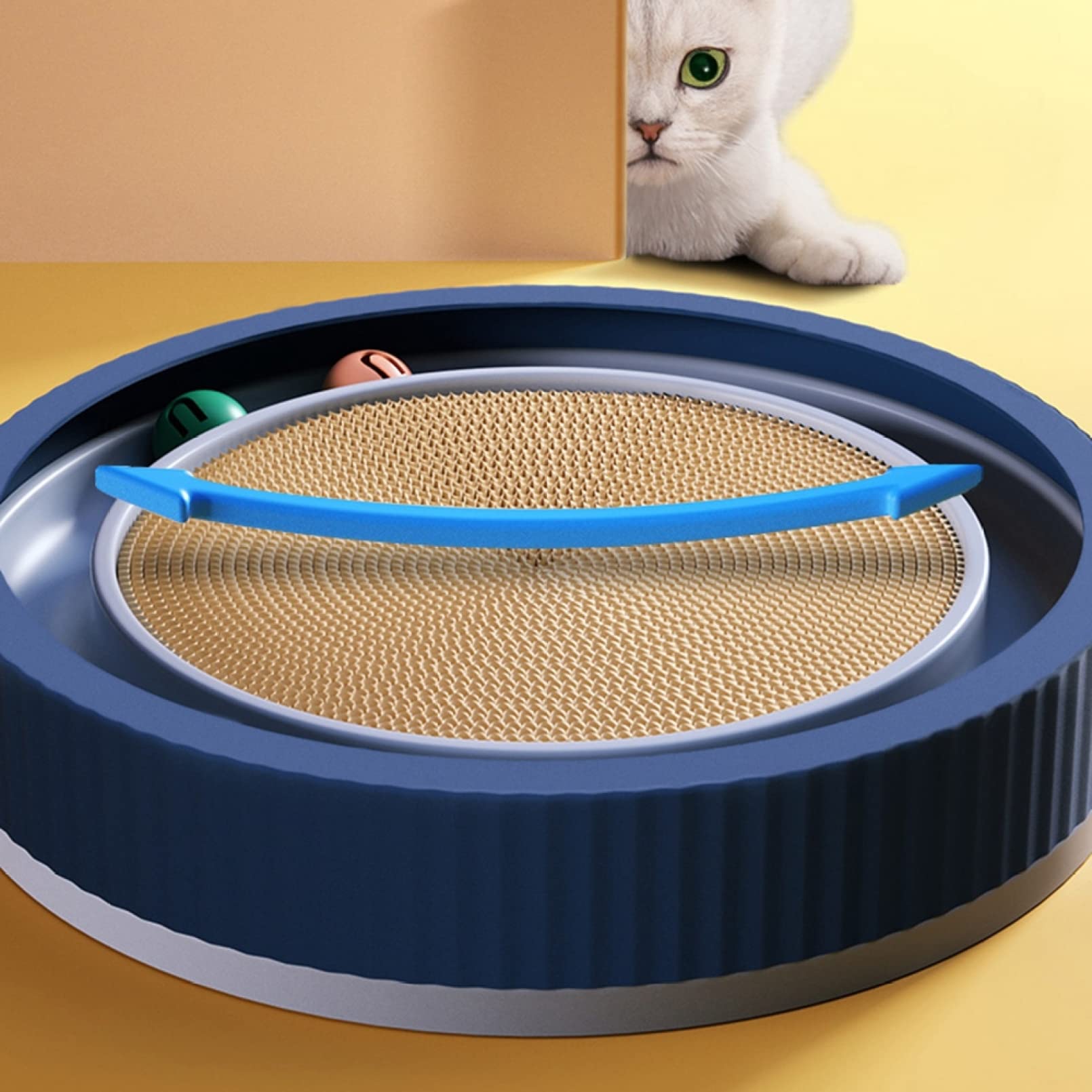 Amazon | 爪研ぎ 猫 爪とぎ 段ボール 高密度 耐久性 猫用ボール