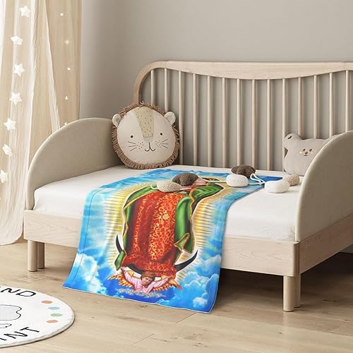 Miniatura 7 de Guadalupe - Manta virgen para bebé, recién nacido, para guardería y cuna, de franela para recibir, mantas de forro polar suave para bebé