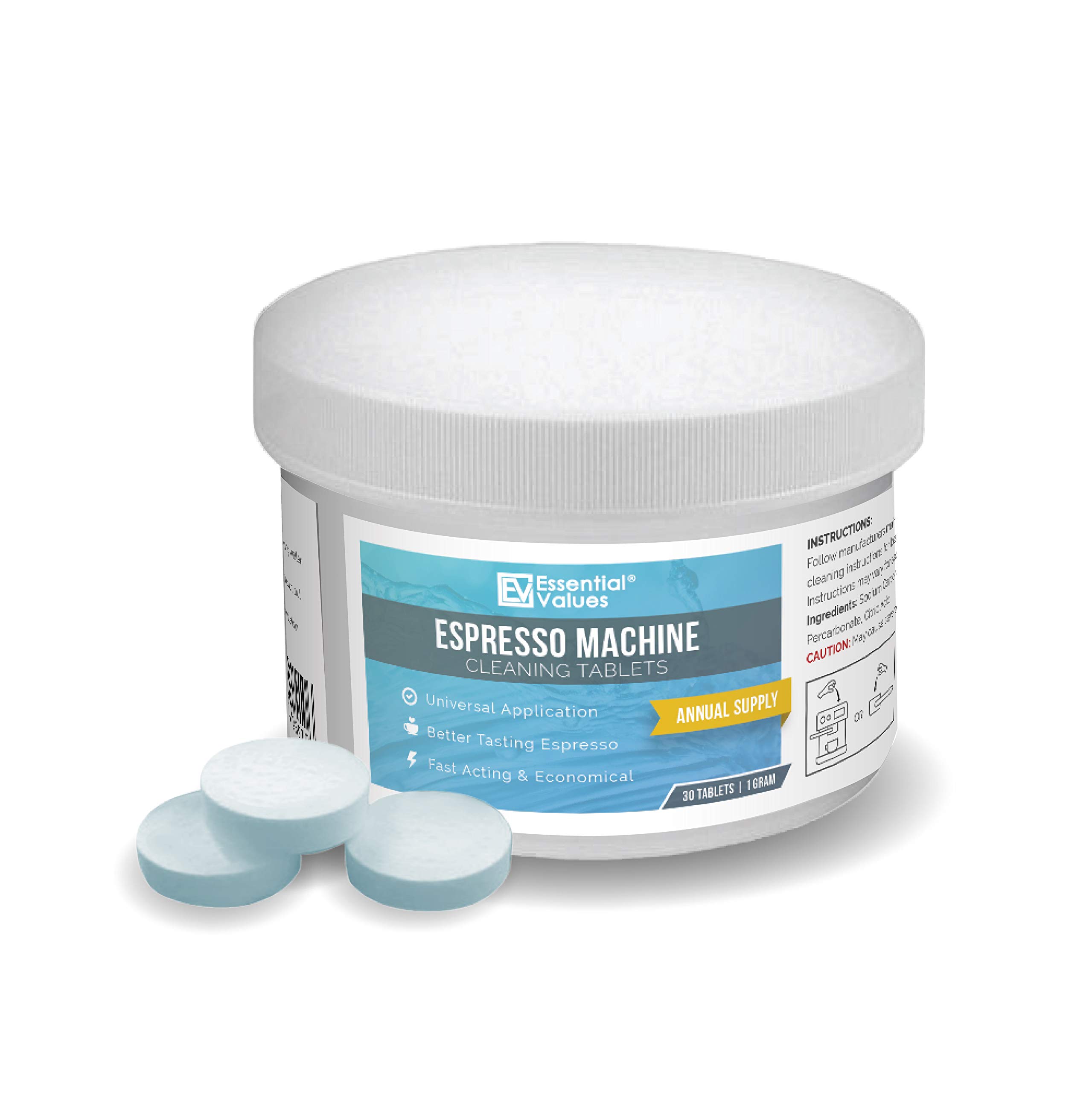 Espresso Machine Cleaning Tablets (30 Tablets), Compatible with Jura