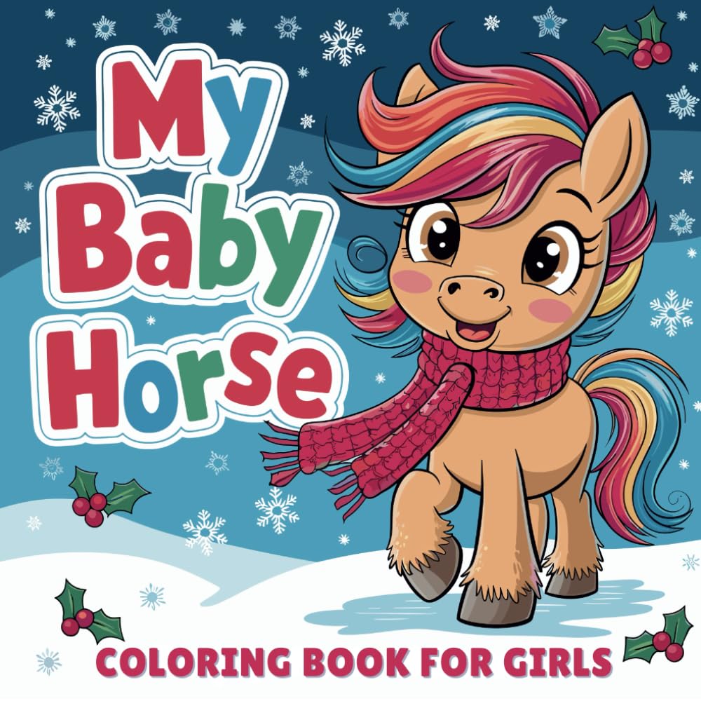 My Baby Horse Coloring Book for Girls: "A Delightful Coloring Adventure with Adorable Baby Horses for Girls Ages 6-8, Perfect for Creativity and Fun!"