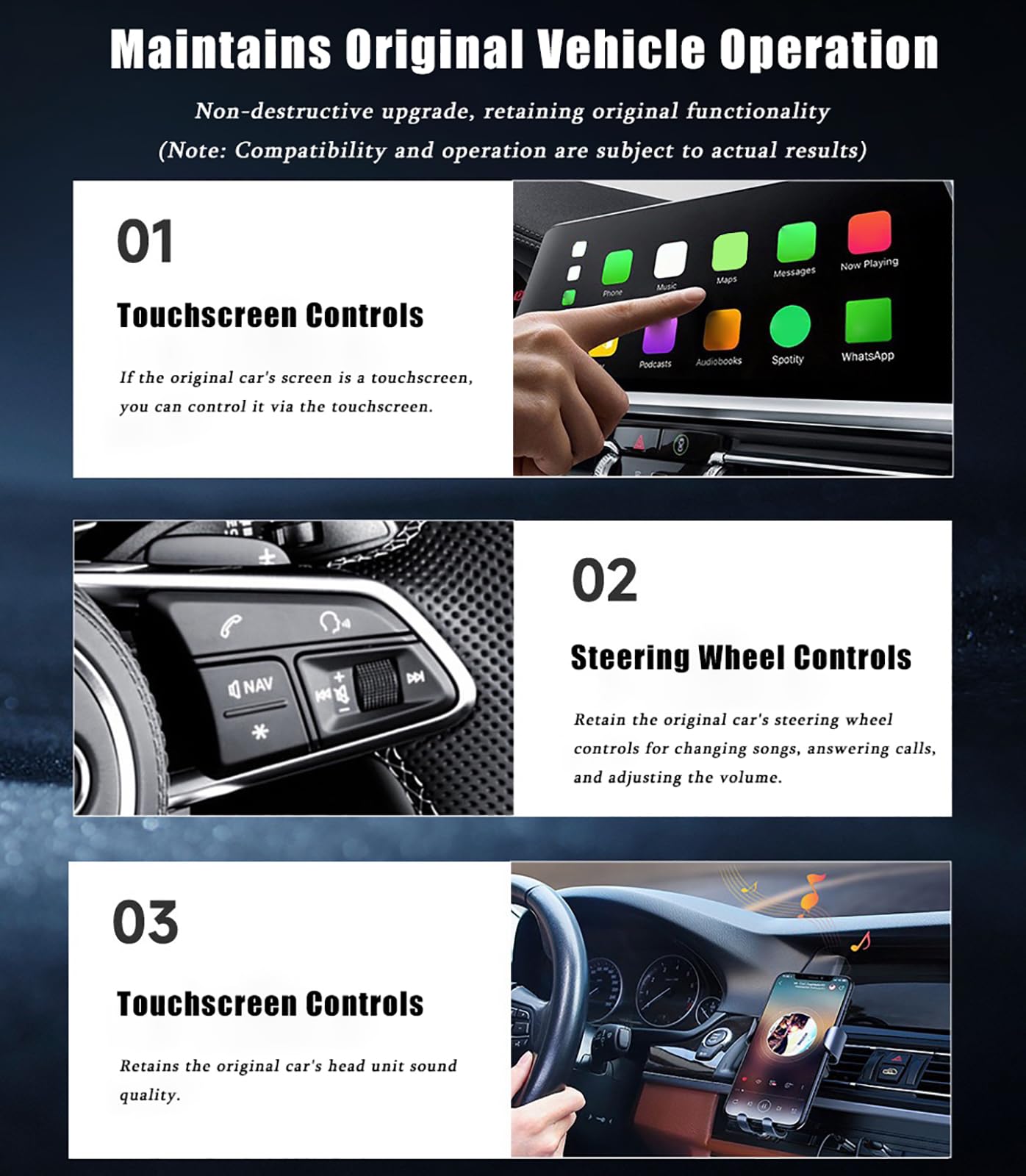Adattatore CarPlay Wireless per Peugeot 308 (2nd Gen) 2013 2014 2015 2016 2017 2018 2019 2020 2021 2022 2023, Converte CarPlay Cablato in Wireless, Plug & Play con Riconnessione Automatica