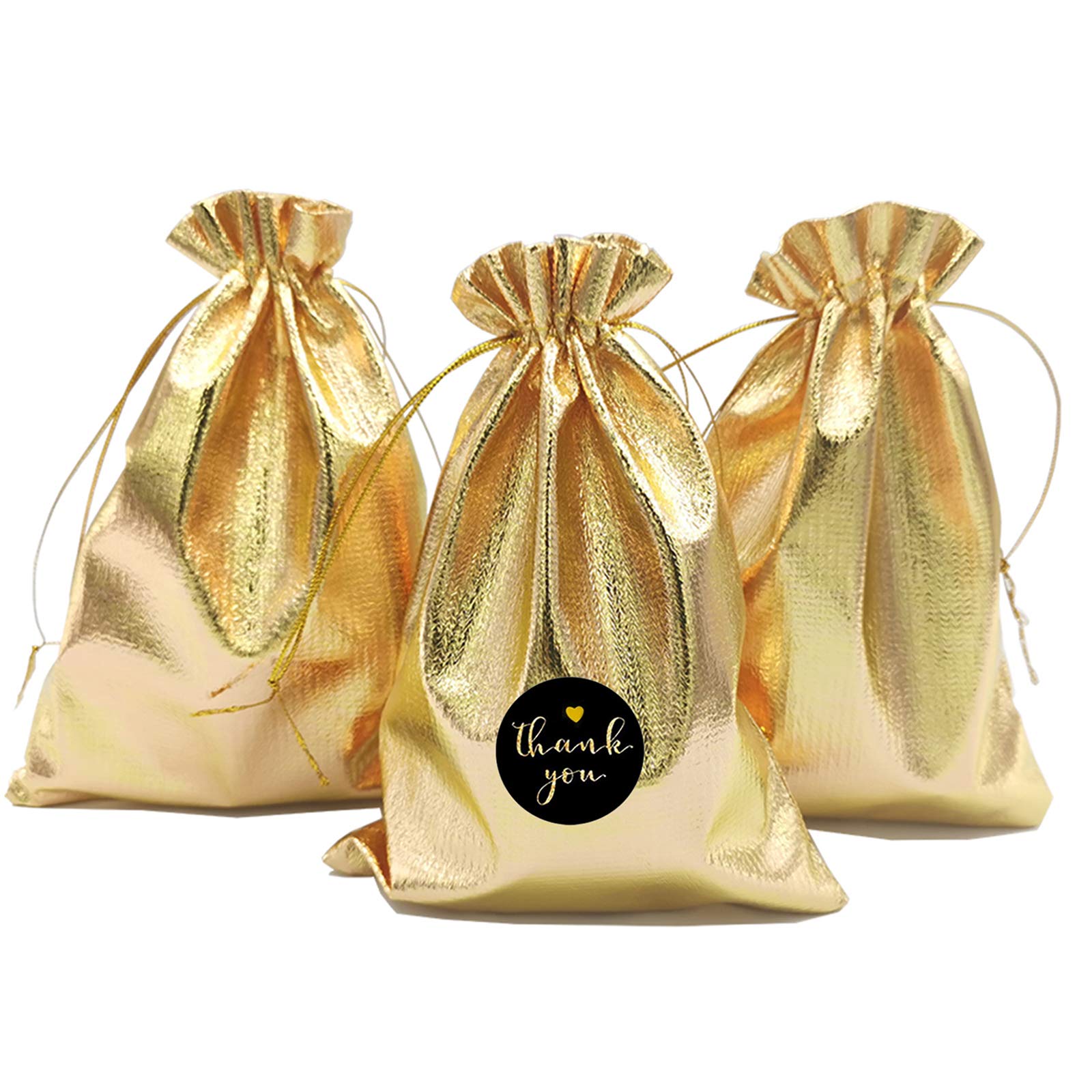 Set Di 6 Sacchetti Regalo Touchstone Con Coulisse | Grandi Dimensioni 25x18 Cm | Multicolore Per Bomboniere E Gioielli