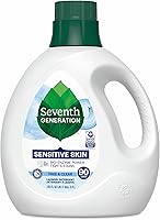Seventh Generation Free & Clear Liquid Laundry Detergent, 90 Loads, 135 Fl Oz - Hypoallergenic, 97% Biobased, USDA Certified
