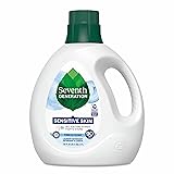 Seventh Generation Liquid Laundry Detergent, Free & Clear, 90 Loads, USDA Certified 97% Biobased, 135 Fl Oz Free & Clear 135 Fl Oz (Pack of 1)