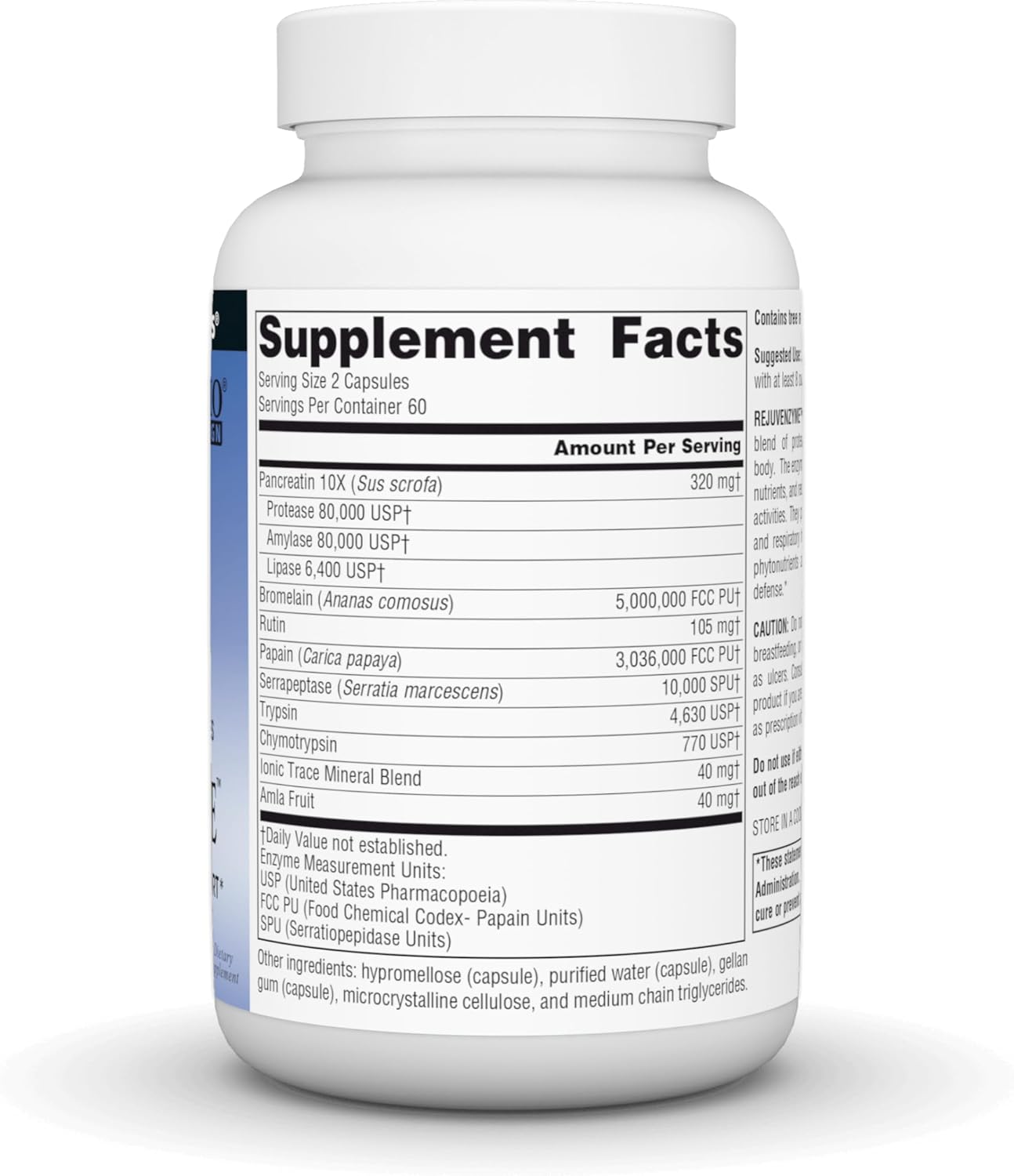 Source Naturals RejuvenZyme - for Heart, Joint & Immune Support - 120 Capsules