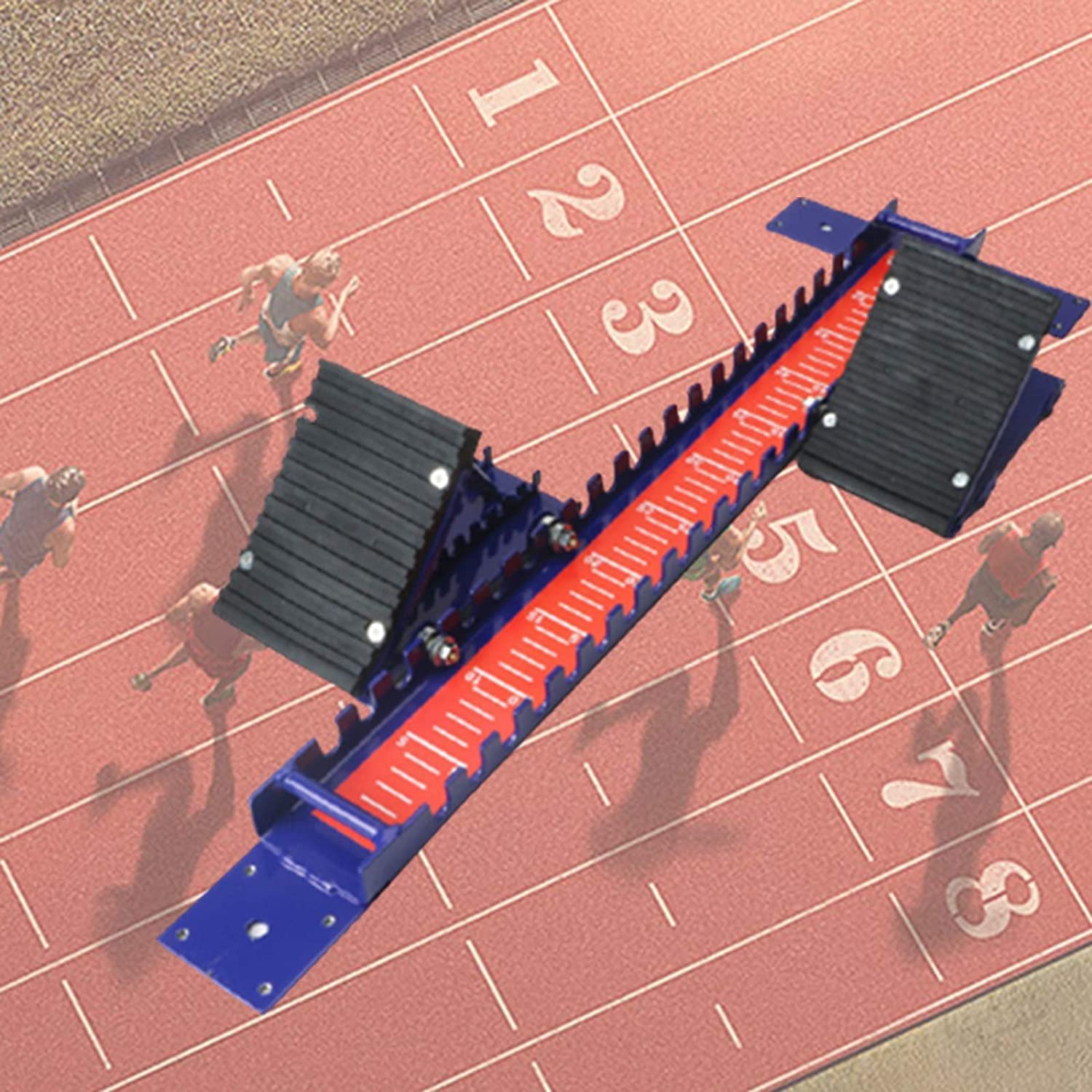 Dispositif d'élan de sprint et bloc de départ pour athlétisme scolaire