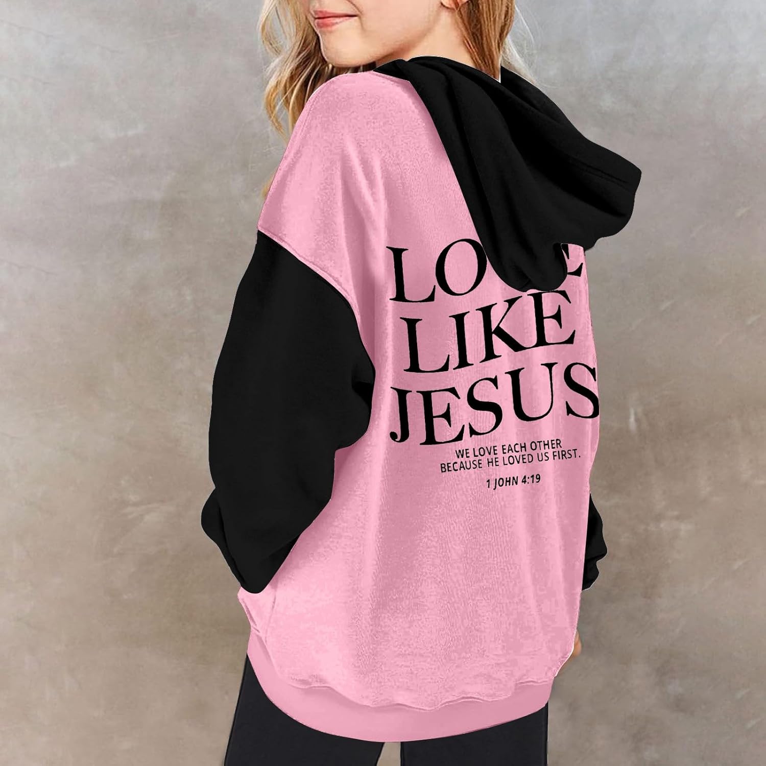 2 Piece Fall Sweatsuit Sets Hooded for Girls Trust In The Lord Workout Children Sweat Suits Sweatsuits Sets Active
