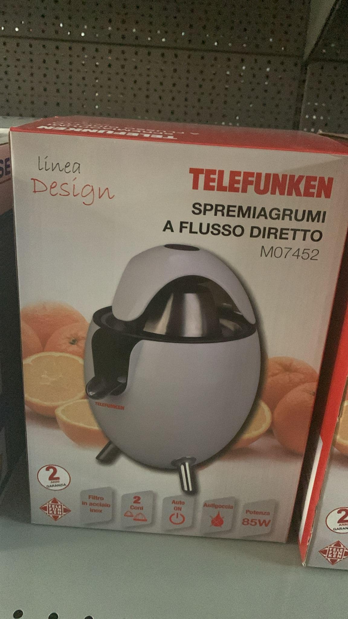 TELEFUNKEN SPREMIAGRUMI Elettrico Bianco 85W OVETTO