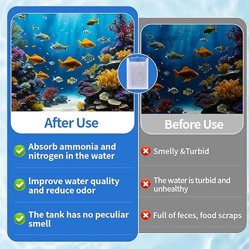 Miniatura 4 de Cartuchos de filtro de repuesto grandes, filtración de 5 etapas con carbón activado, piedra Maifan y zeolita, compatible con Tetra Whisper Bio-Bag