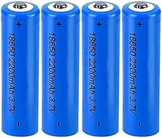 Rechargeable Battery 3.7V Battery 2200 MAh High Performance for Household Devices, Camara (Button Top),4 Pcs,Button Top
