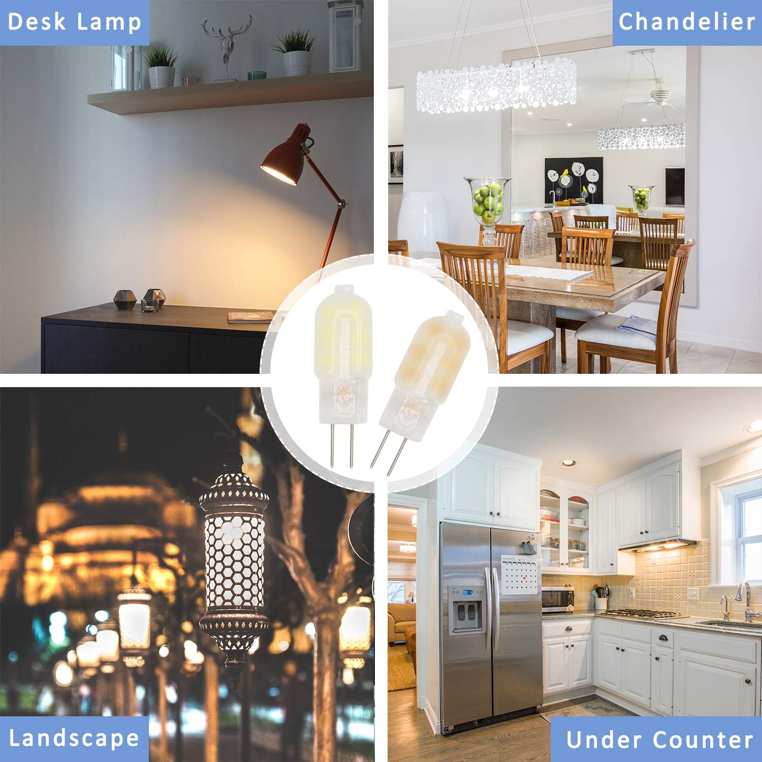 Flаѕh Sаlе CliCli G4 1.5W LED Light Bulb, AC/DC 12V Warm White 3000K, 15W T3 G4 Halogen Bulb Equivalent, 185LM Non-dimmable G4 Bi-pin Warm LED, for Landscape Chandelier (10-Pack)