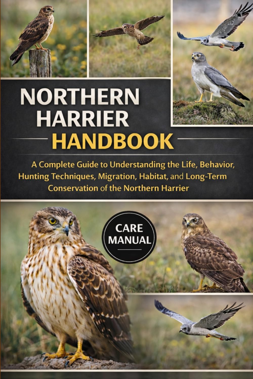 NORTHERN HARRIER HANDBOOK: A Complete Guide to Understanding the Life, Behavior, Hunting Techniques, Migration, Habitat, and Long-Term Conservation of the Northern Harrier