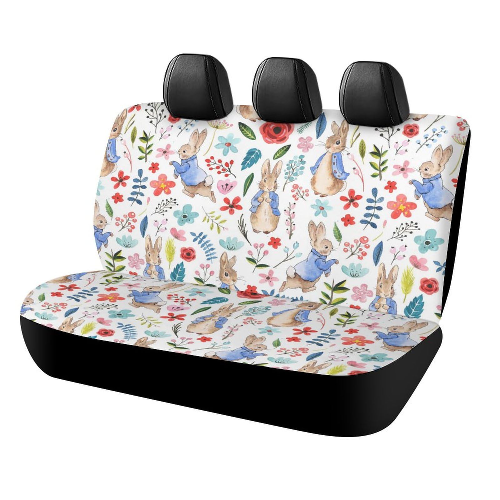 Amazon | ピーターラビット (2) カーシートカバー 車シートカバー 後部 