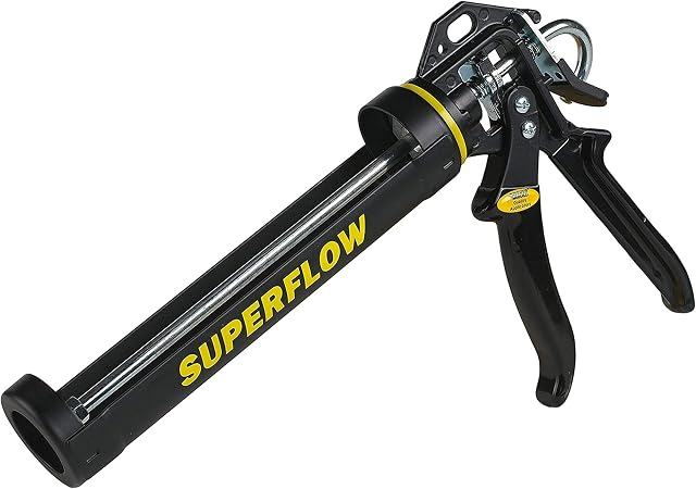 Everbuild Super Flow Sealant / Adhesive Cartridge Applicator Gun with Rotating Barrel