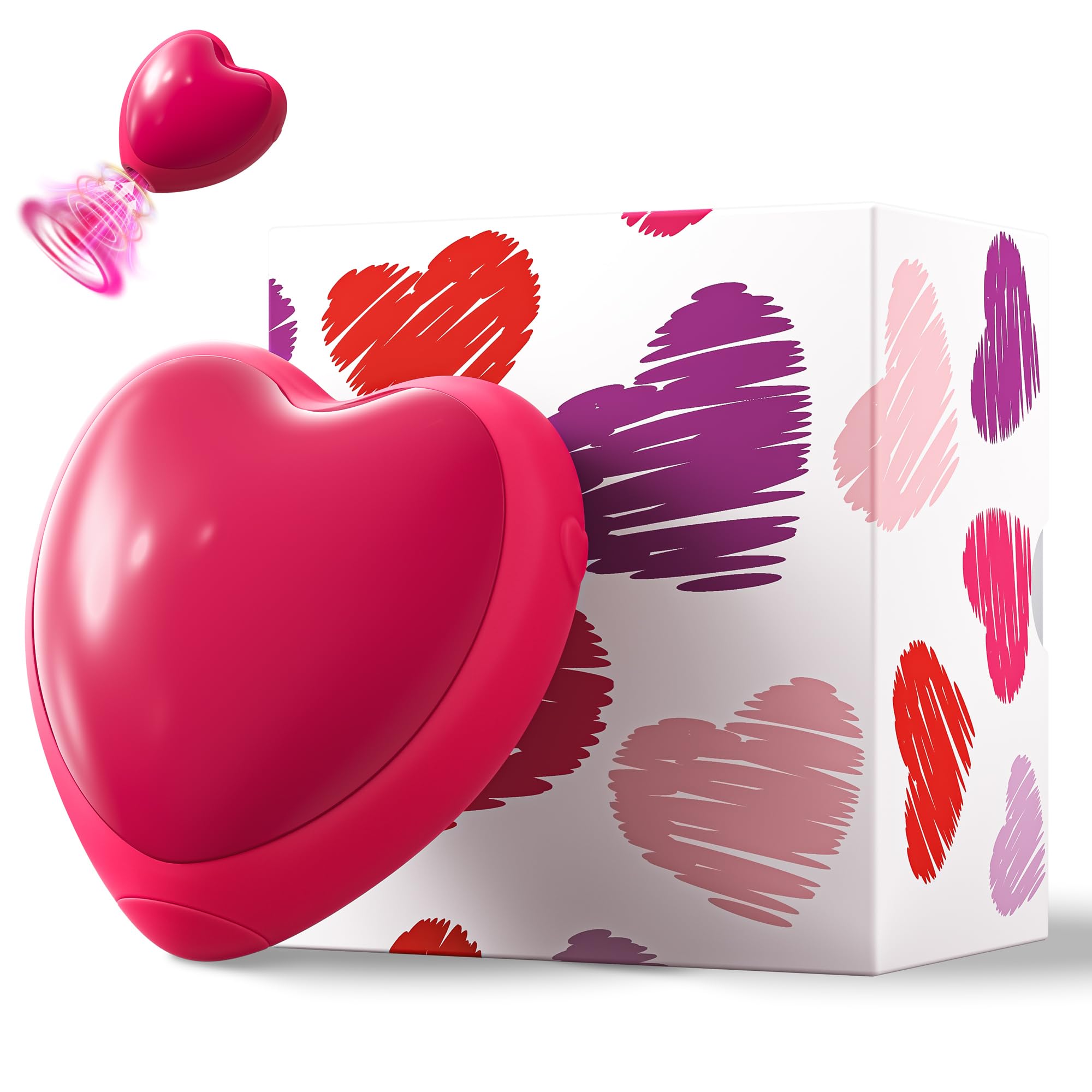 Clit Sucker Rose Toy Sex Toys for Women, Adult Toy Vibrator with 9 Suction Modes, G Spot Sucking Vibrators for Clitoral Anal Nipple Toy, Waterproof Silicone Adult Sex Toys & Games (Red)