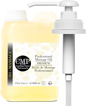 Professional Massage Oil, + Dispenser, Ayurvedic, THE Massage You've Been Waiting for - Ideal for Beauty Salons, Wood Therapy, Aromatherapy, Physiotherapy - Home SPA - 1000 ml