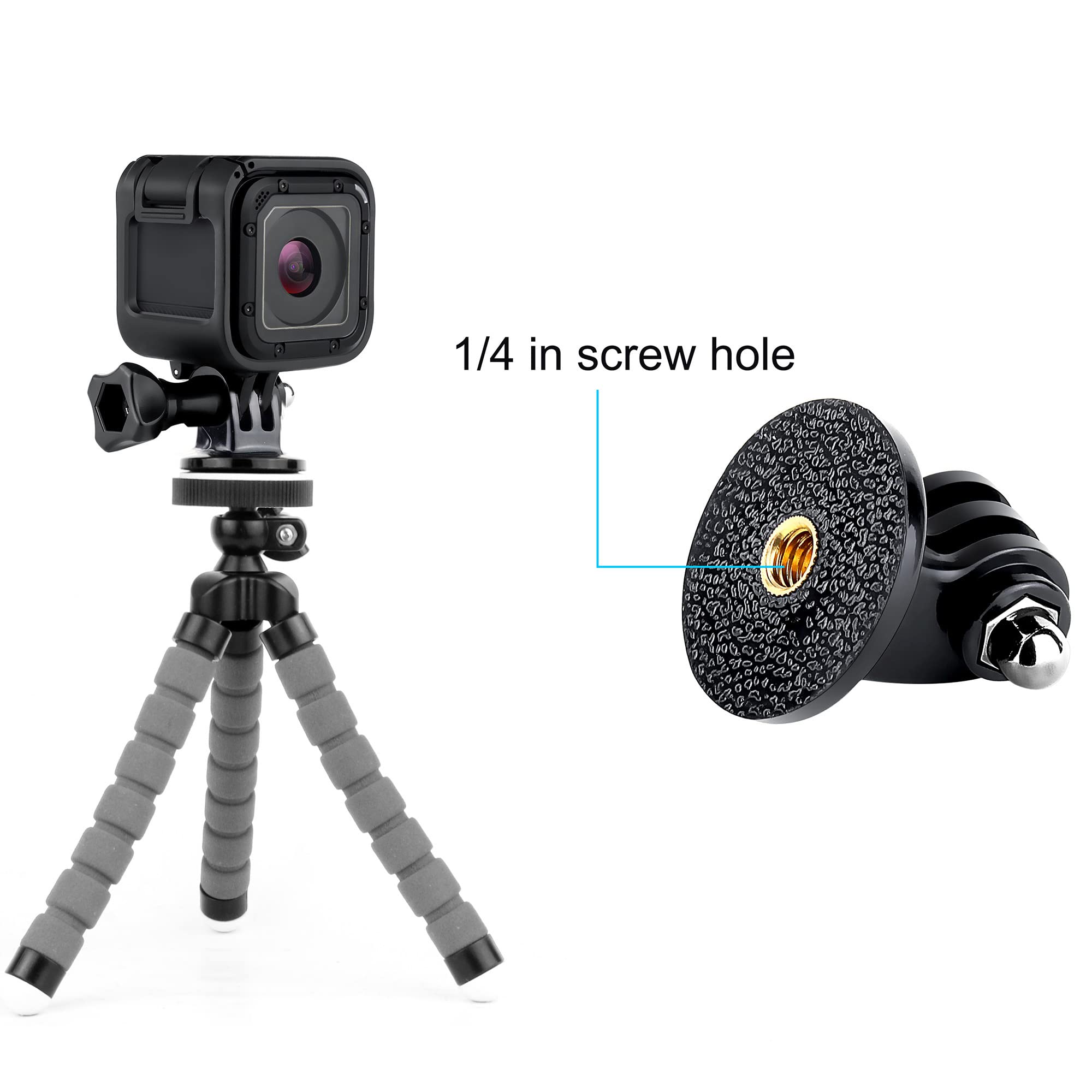 Custodia Da Immersione Impermeabile Con Staffa E Accessori Compatibile Con Le Videocamere Gopro Hero 5 Session Hero 4 Session E Hero Session - Foto 10