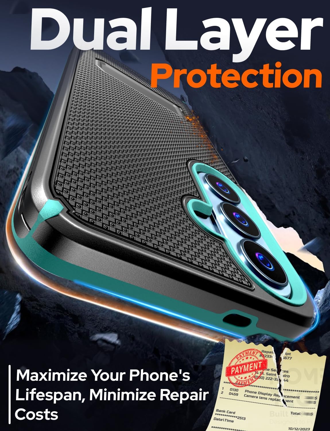 Designed for Samsung Galaxy S26 Plus Case with Belt Clip Holster - Compatible with MagSafe Magnetic Heavy Duty Phone Cover with Kickstand - Black & Green