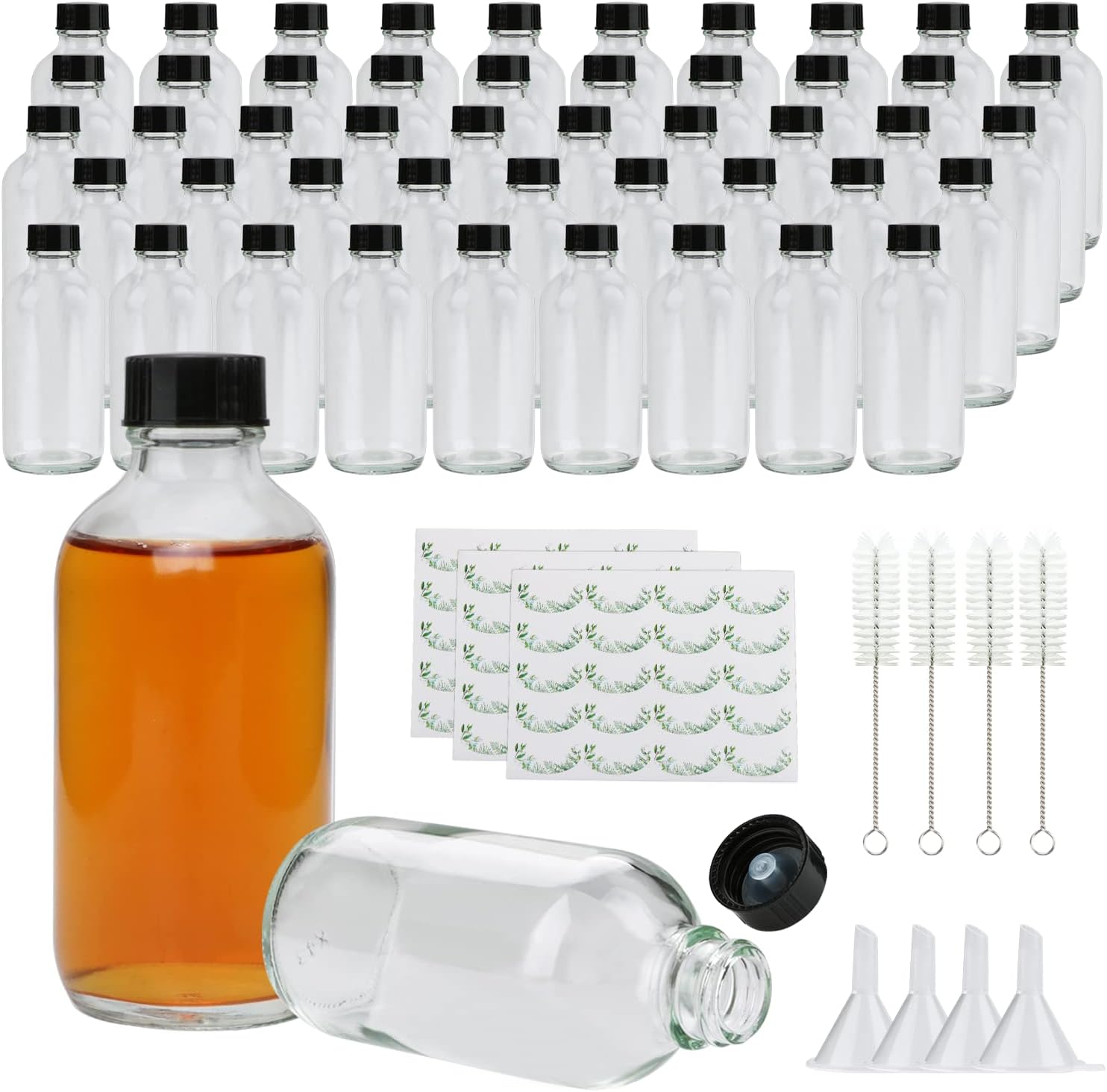 4oz Clear bottles