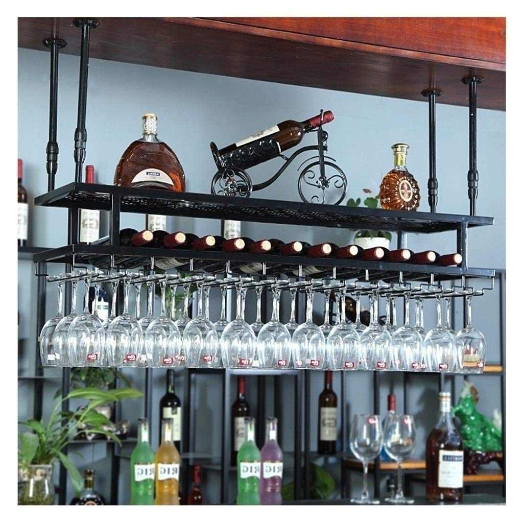 Porte-gobelet suspendu pour table de bar et décoration de vin pour la maison
