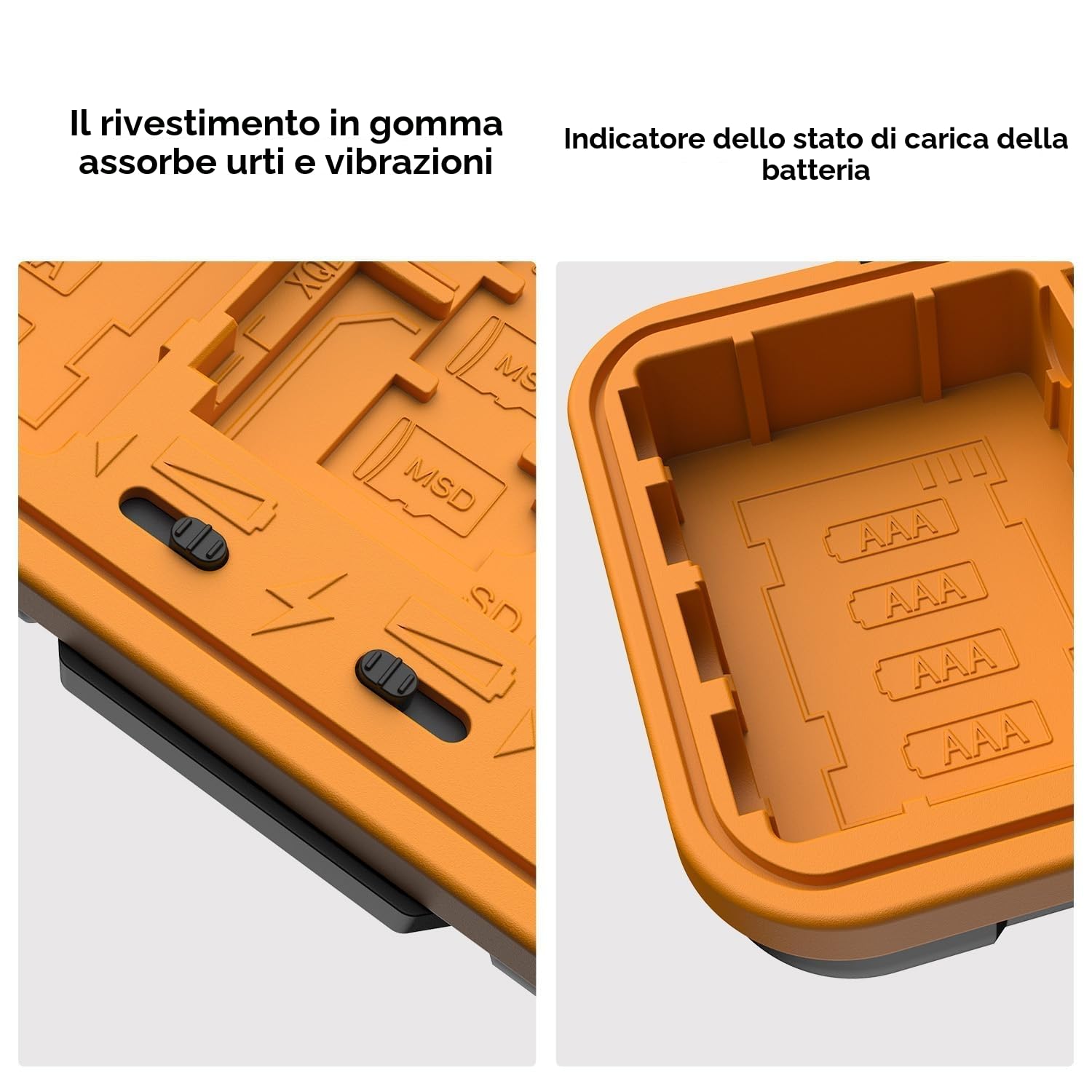 K&F CONCEPT Custodia per schede di memoria e batteria, impermeabile e antiurto, per 2 batterie per fotocamera NP-FZ100 o 8 AAA/AA e 6 schede micro SD, 4 schede SD, 2 schede CF/XQD