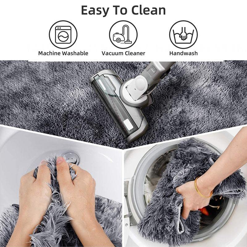 WEZOSHINET Badezimmerteppich Set 3 Teilig – Chenille Badematte, rutschfeste Fußmatte, WC-Abdeckungs-Set… – Bild 6