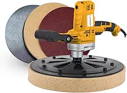 Desempenadeira Elétrica para Reboco Menegotti MDE Mono 1200W 127V – Acabamento Profissional, Menos Esforço e Alta Produtividade - Multifuncional – 3 Discos Inclusos