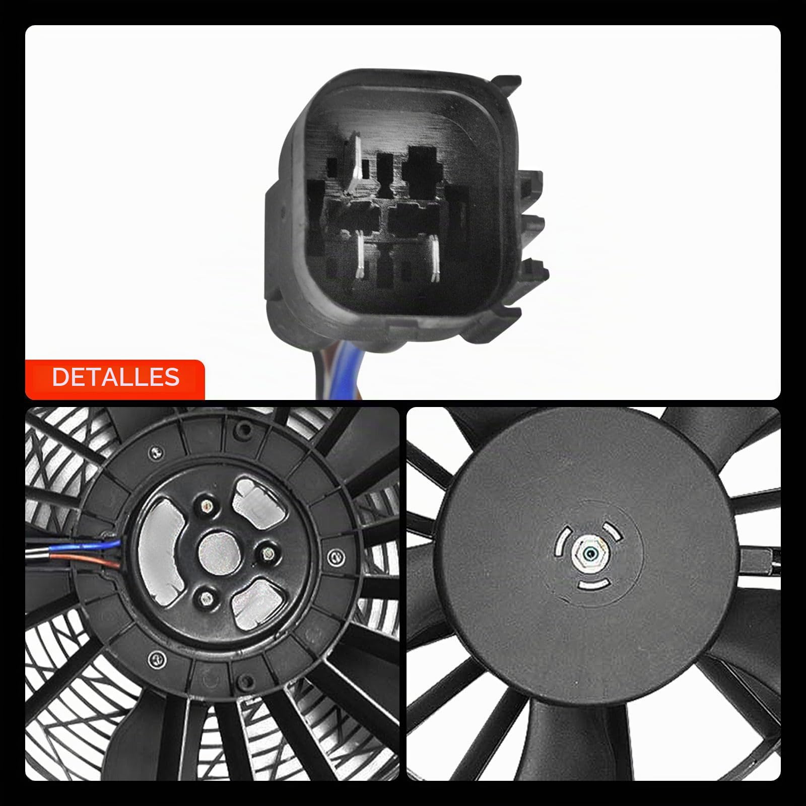 Frankberg Ventilador del radiador enfriador del motor refrigeración del | Compatible con: X5 E53