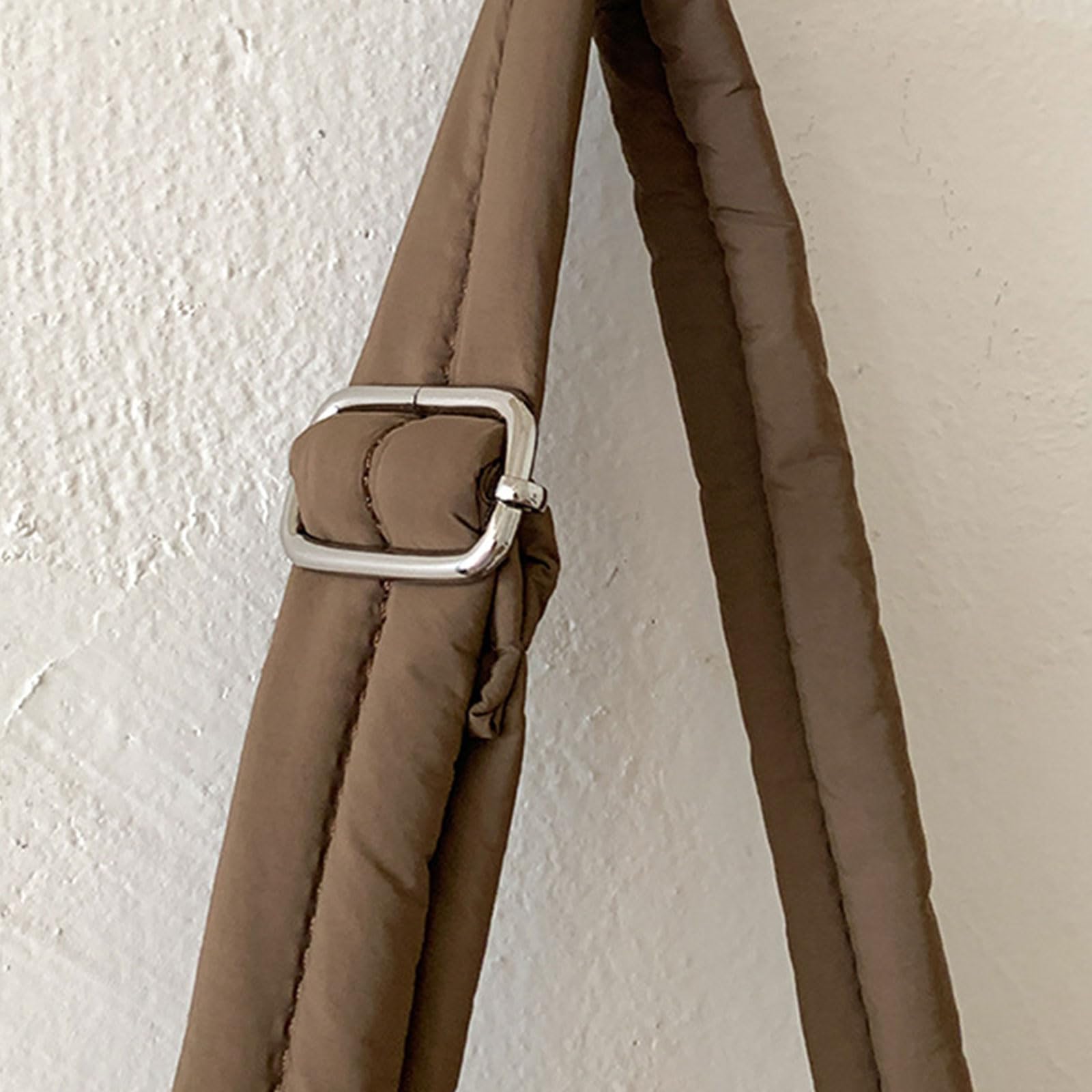 Bolso de hombro acolchado para mujer, hombro con amplio