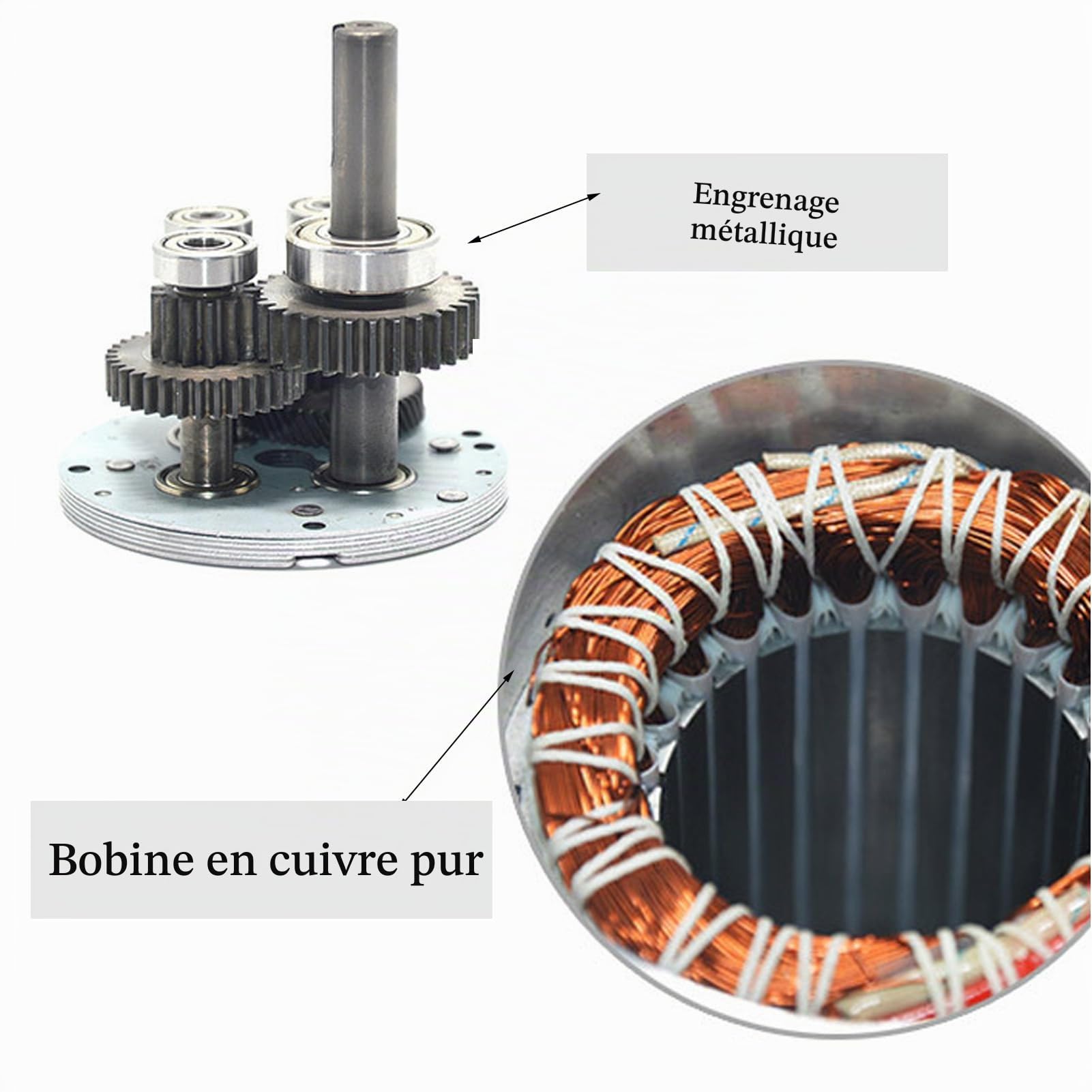 Motoréducteur et Contrôleur, Moteur à Vitesse Variable AC220V Réversible pour Meuleuse électrique (2800R par minute (10 à 2800RPM))
