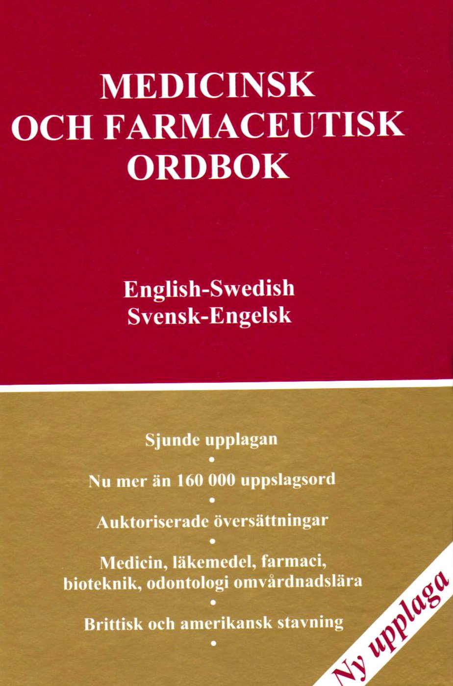Medical and Pharmaceutical Dictionary, EnglishSwedish,Swedish English