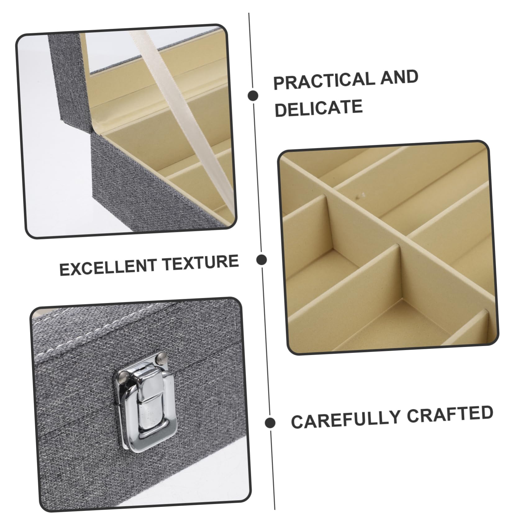 UKCOCO Caja para Guardar Gafas De Sol Organizador De Ranuras Estuche Transparente para Exhibir Gafas De Sol para Uso Casa o Tienda De Venta Minorista