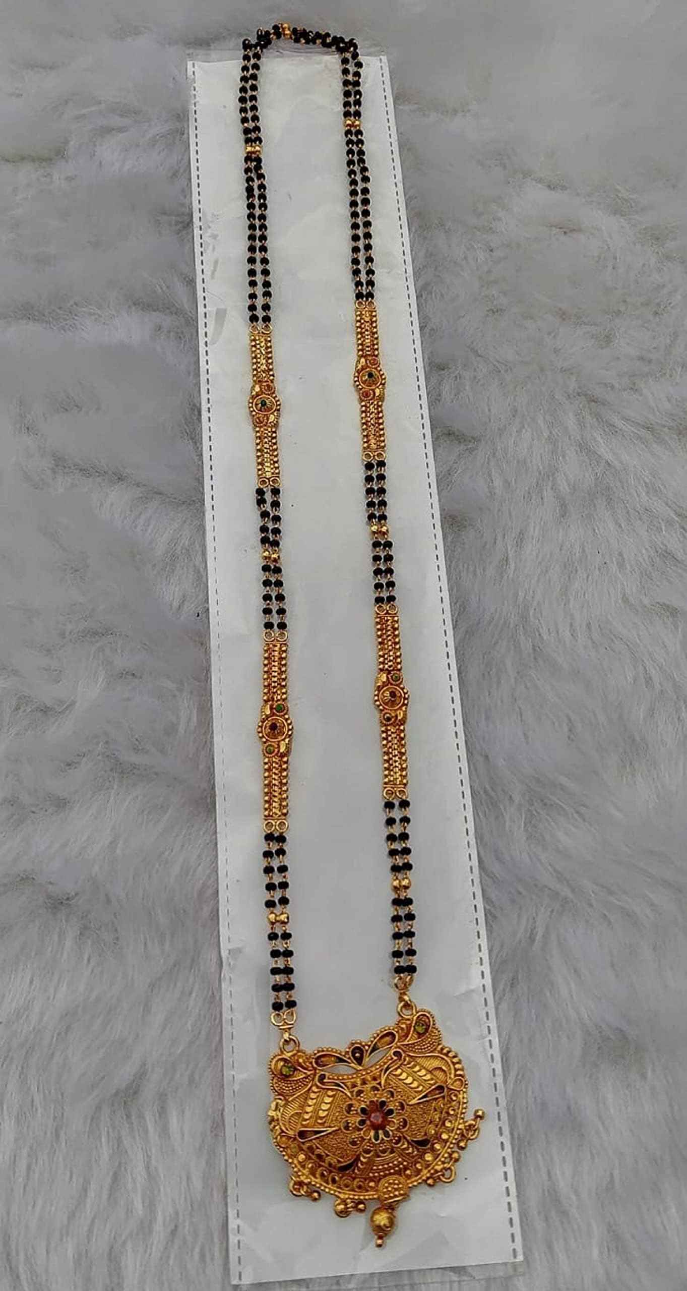 Sparkling Double Line Mangalsutra High Plated Traditional