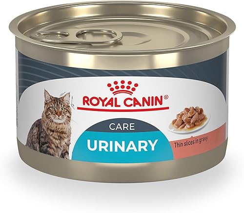 Royal Canin Feline Urinary Care - Rebanadas finas en salsa húmeda para gatos, lata de 5.1 onzas (24 unidades)