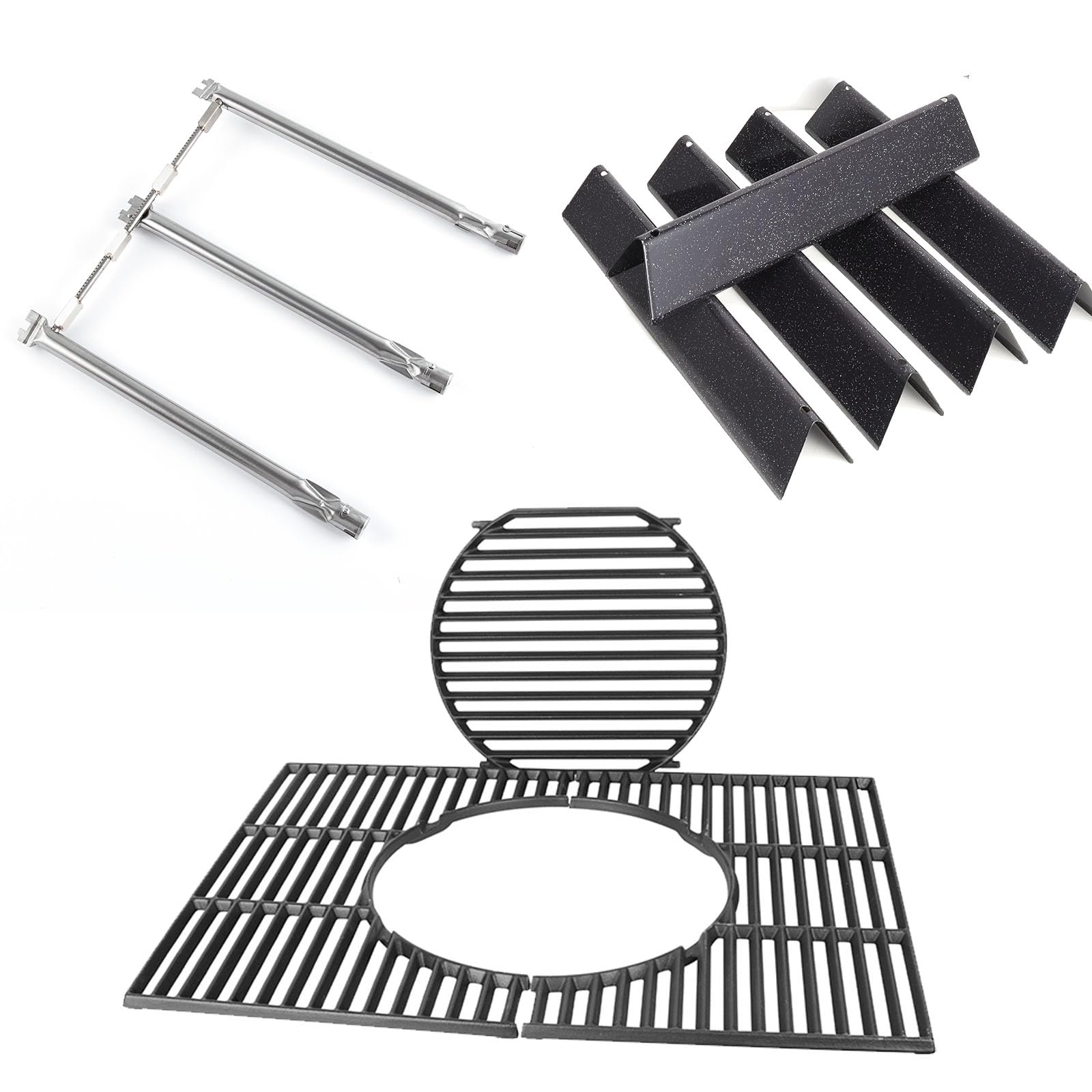 Parti di ricambio per barbecue Weber Spirit I & II 300 Series – E310 E320 E330 barbecue a gas, 8847 griglia in ghisa, 7636 Flavorizer Bar copertura bruciatore & 69787 accessorio per bruciatore in