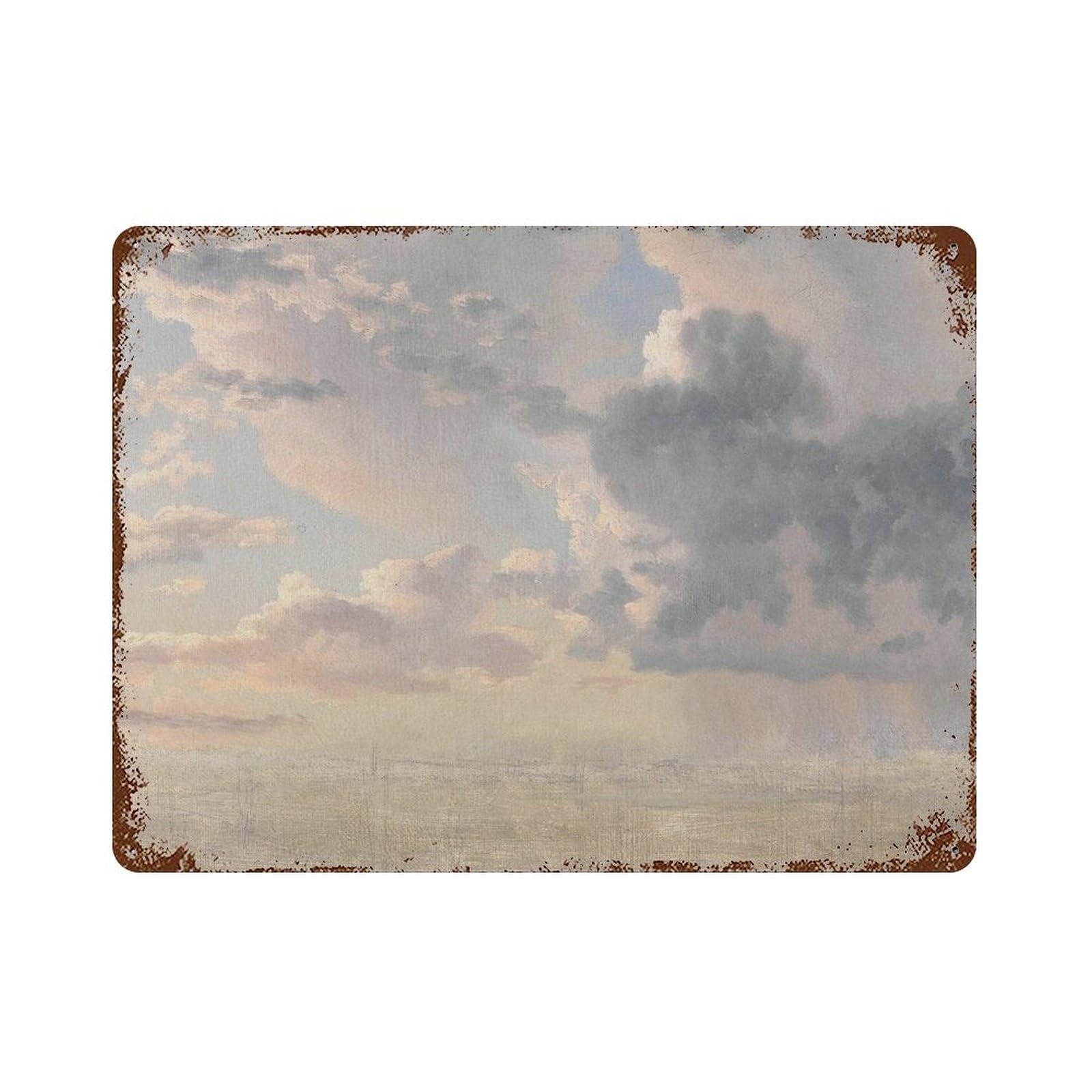 xiaoxiaoshen Vintage Cloud Painting Art 19th Century Wall Decor Wall Decor Art Metal Tin Poster Modern Home Decor Art Home Bar Shop Decorations Vintage Sign 30x40cm