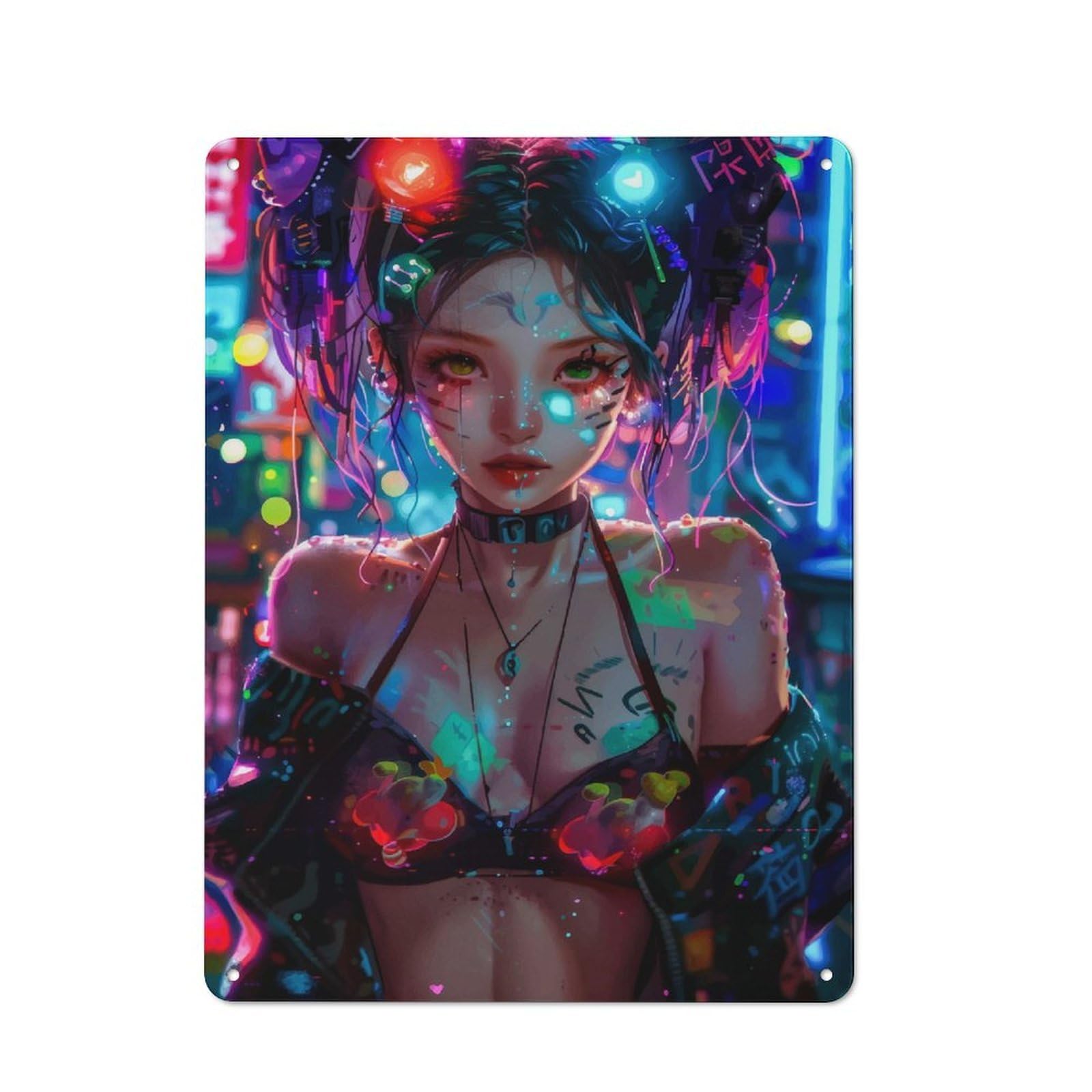 Junmoney Girls Style Shed Metal Wall Decor 40X30cm, Tin Sign For Conservatory, Home Bar Or Utility Room