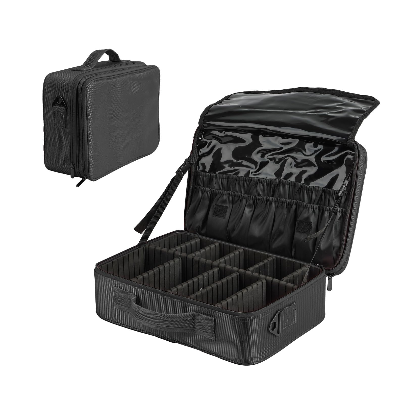 AIREE FAIREE Neceser Maquillaje - Maquillaje Organizadore Elegante y con Estilo, con Compartimentos Individuales - El Viaje Makeup Bag